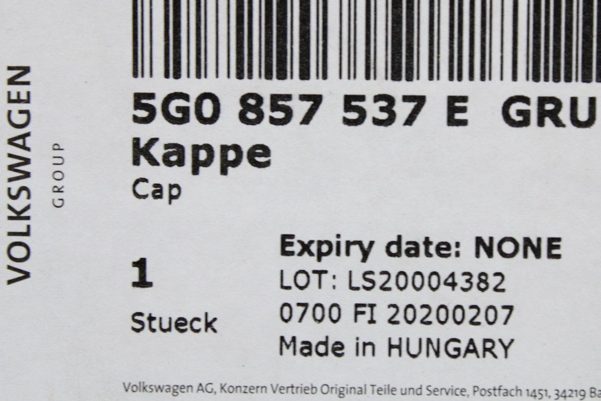 VW Golf MK7 MK7.5 2013-2020 wing mirror cap primed (left) 5G0857537E GRU