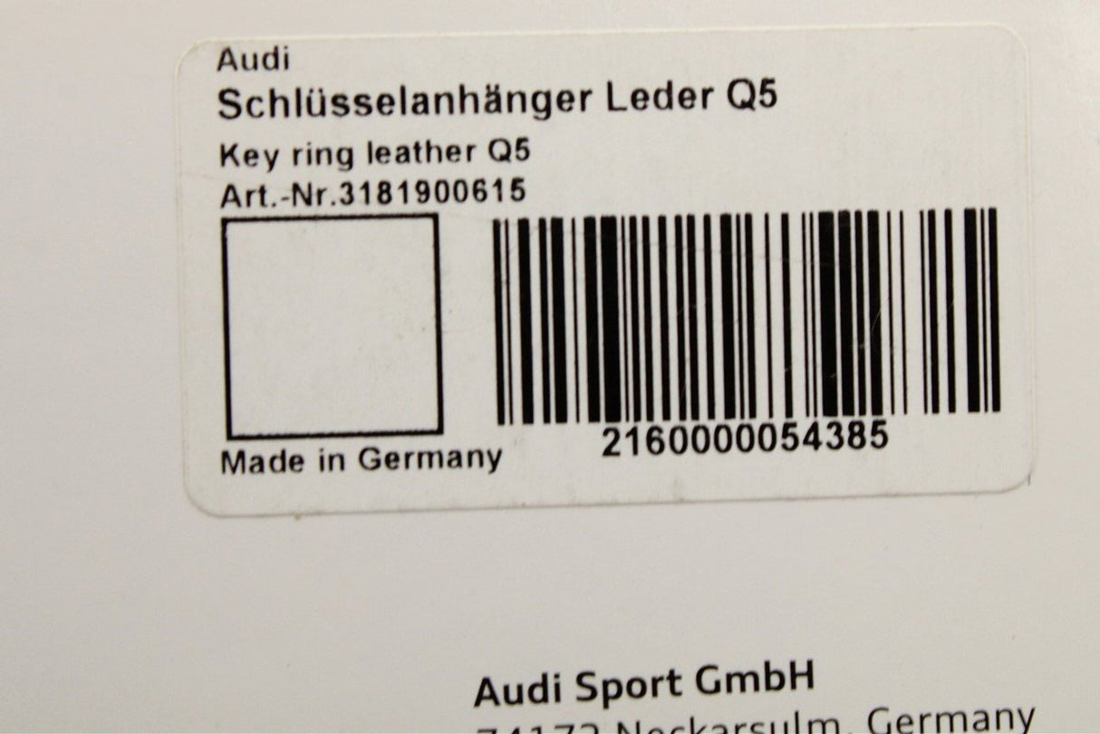 Audi Q5 leather keyring 3181900615