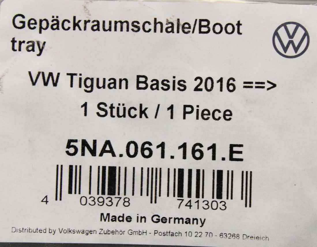 VW Tiguan 2016-24 boot luggage compartment liner (deep floor) 5NA061161E