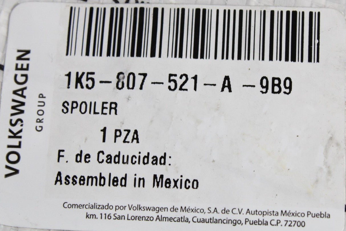 VW Jetta 2006-2010 rear bumper spoiler (satin black) 1K5807521A 9B9