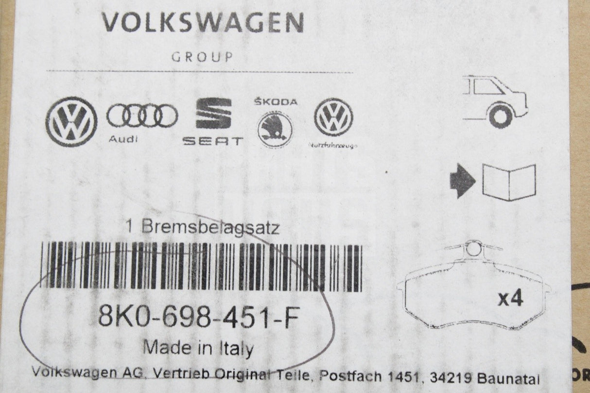 Audi Q5 2009-2017 brake pad kit (rear) 8K0698451F