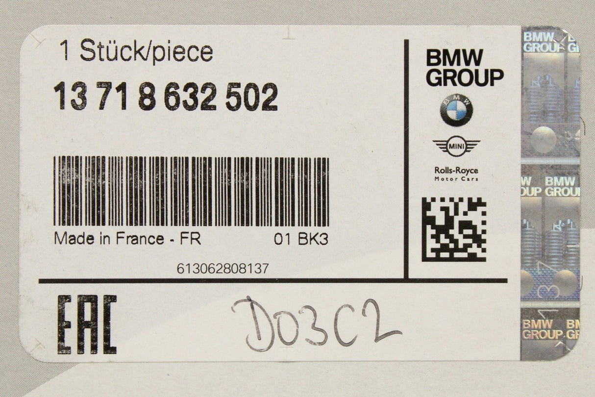 BMW 2' F22 F23 3' F30 F31 F34 4' F32 F33 air filter element 13718632502