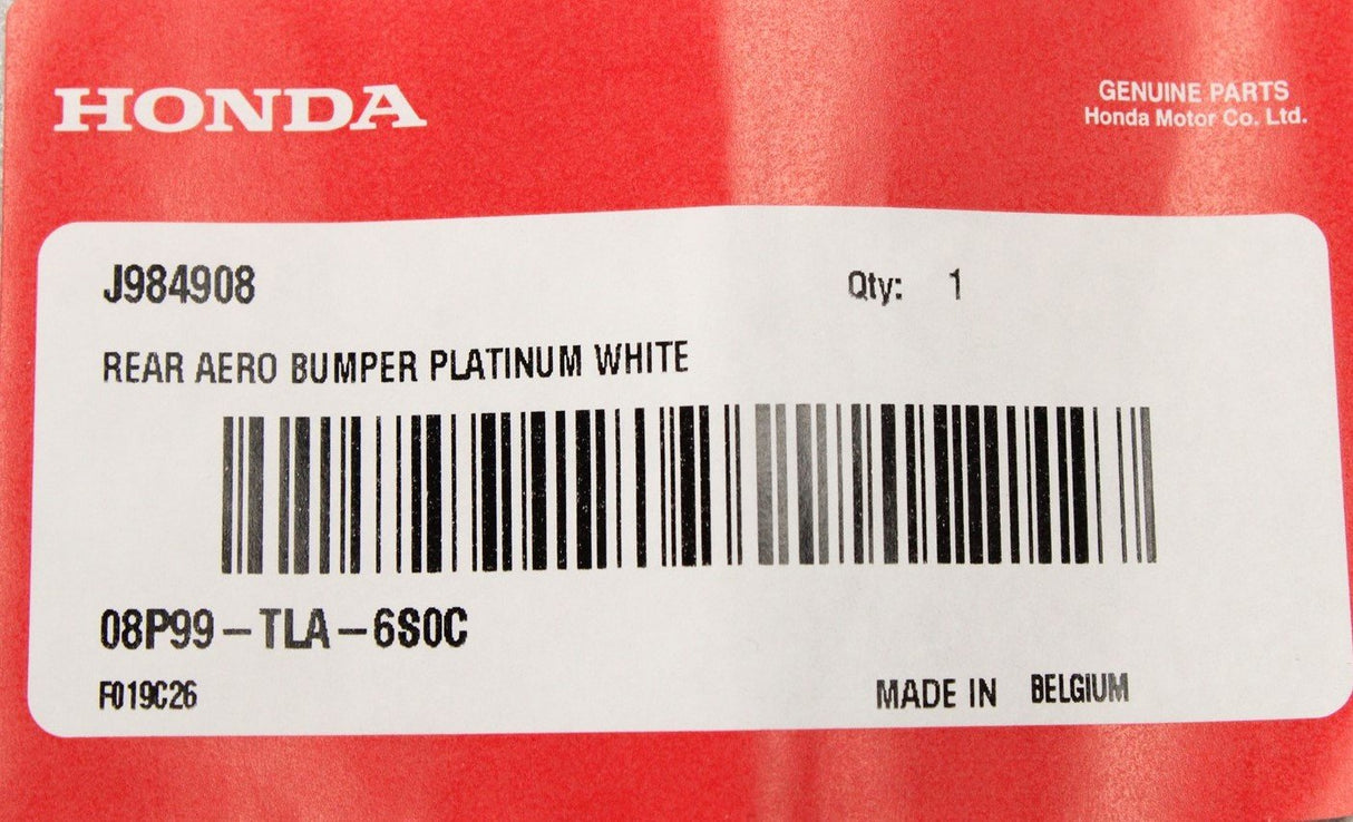 Honda CRV aero bumper Platinum White (rear) 08P99-TLA-6S0C