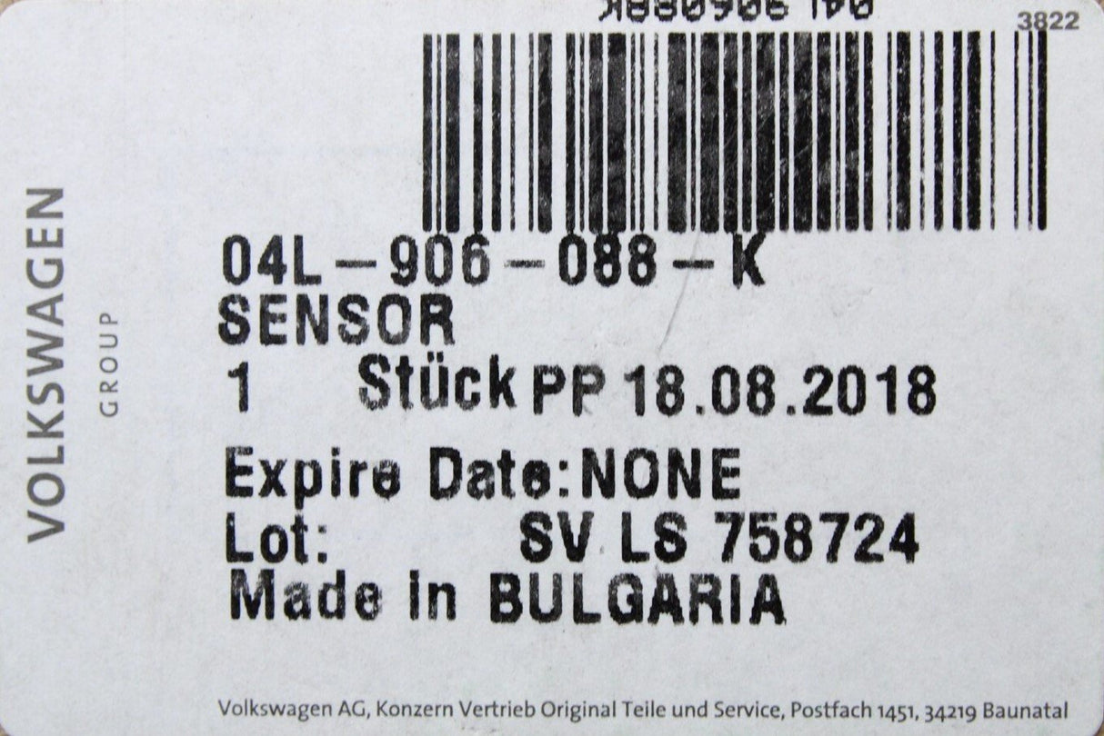 VW Audi A3 Skoda SEAT 1.6 TDI exhaust gas temperature sensor 04L906088K