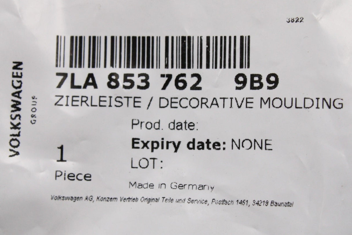 VW Transporter T6.1 2020-on front bumper trim (right) 7LA853762 9B9