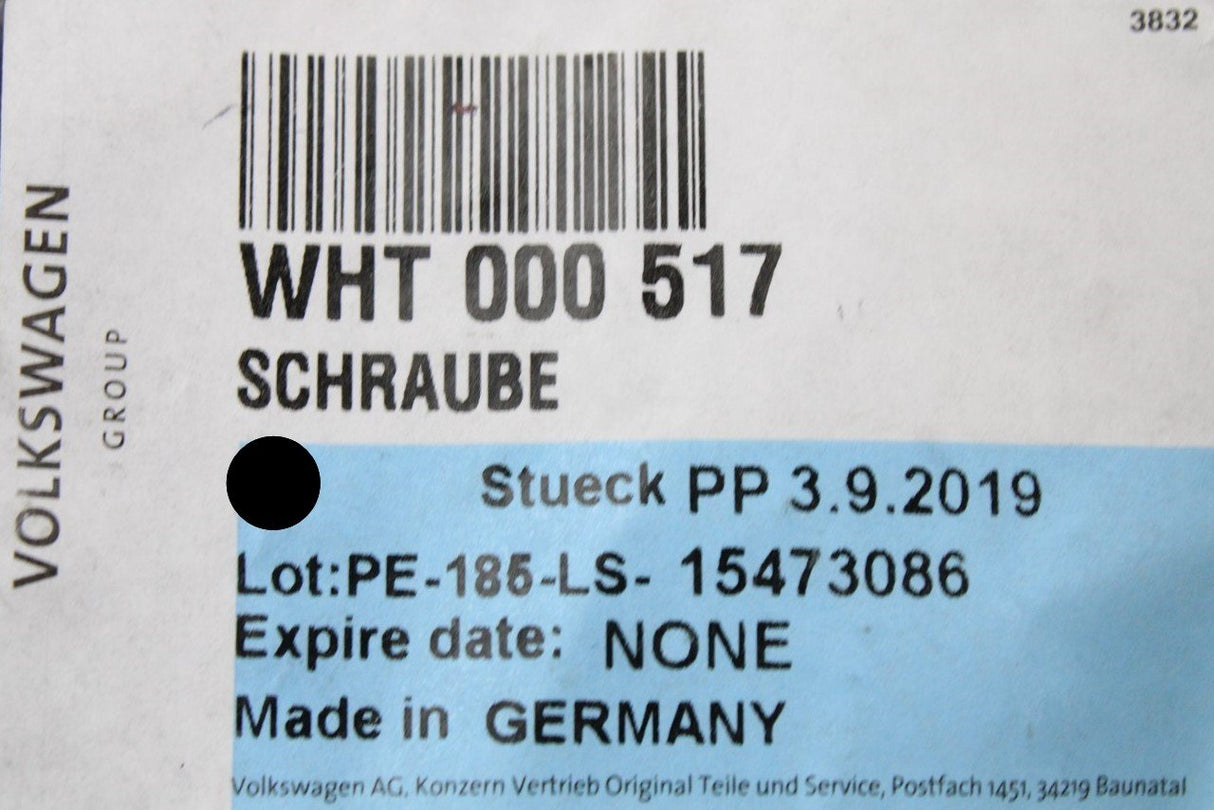 VW Passat Tiguan Amarok SEAT Ibiza door lock bolt M8x16 (x1) WHT000517