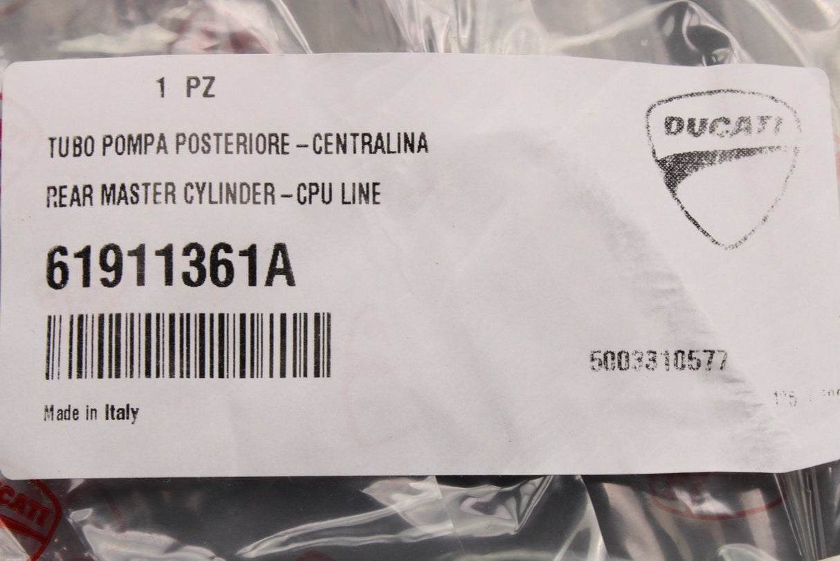 Ducati XDiavel 2016-2023 rear master cylinder brake line 61911361A