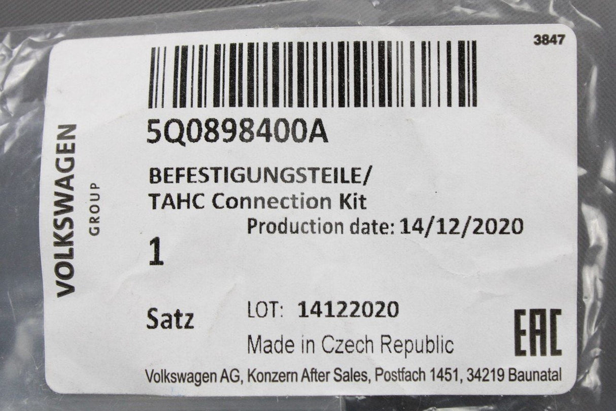 VW Audi Skoda SEAT Heater matrix attachment parts clamp kit 5Q0898400A