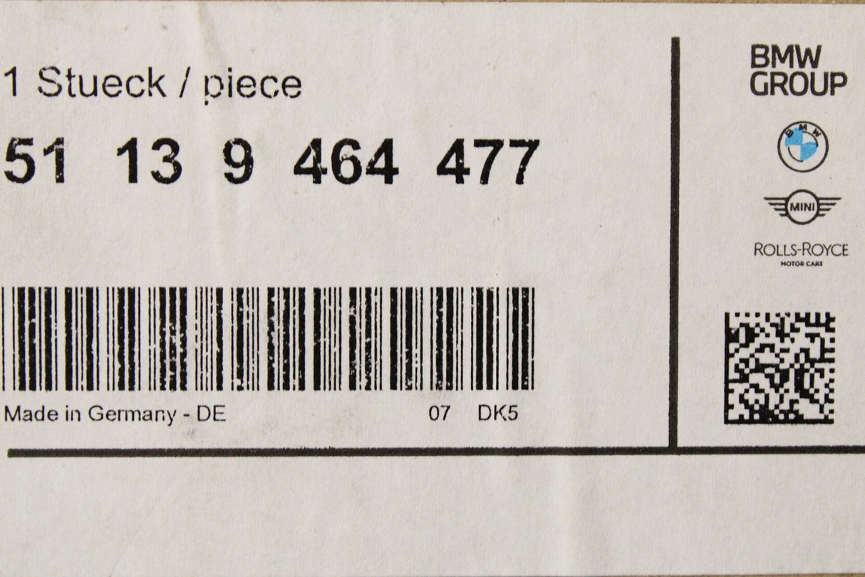 BMW iX 20 2020-2025 front bumper grille surround trim 51139464477