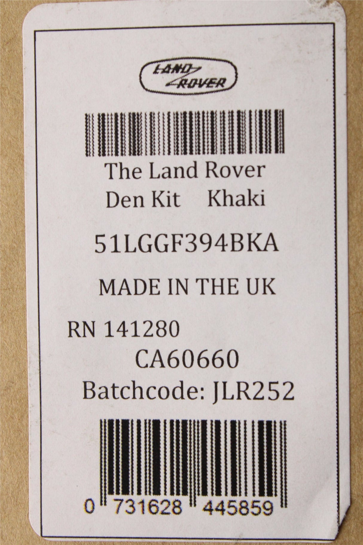 Land Rover accessory Childrens adventure and den kit LGGF394BKA