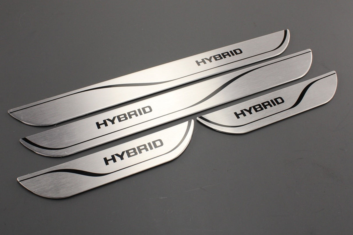 Toyota Corolla 2019-on Hybrid Aluminium sill scuff plates PW382-02003