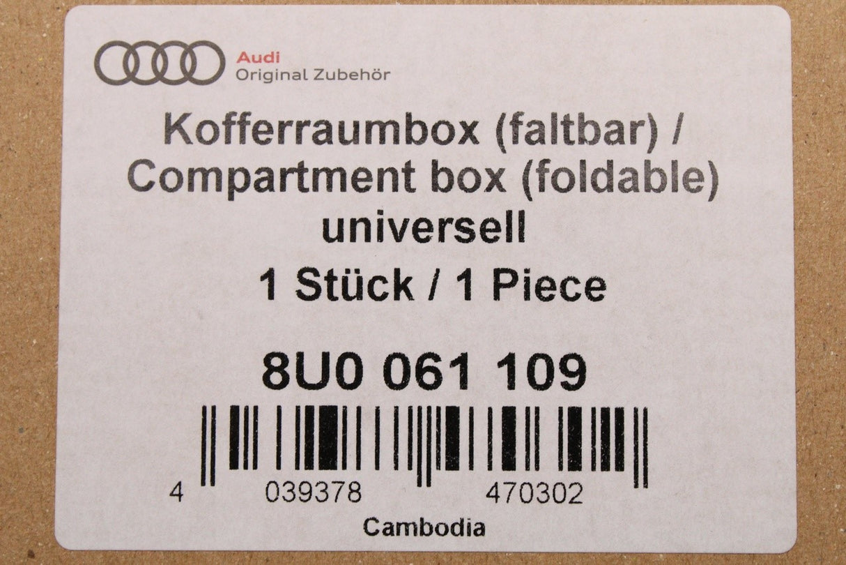 Audi collapsible luggage compartment storage box 8U0061109