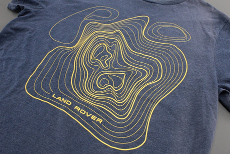 Land Rover Men's relief map t-shirt (XL) LGTM457NVF