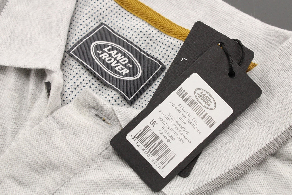 Land Rover men's accent collar polo shirt (L) LGPM456GYE