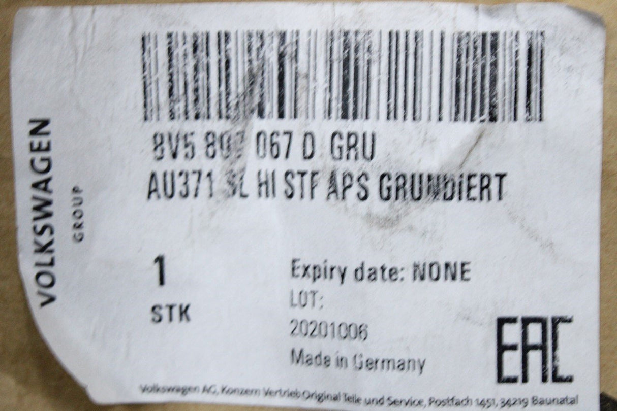 Audi S3 Saloon Cabriolet 2013-2016 rear bumper (primed) 8V5807067D GRU