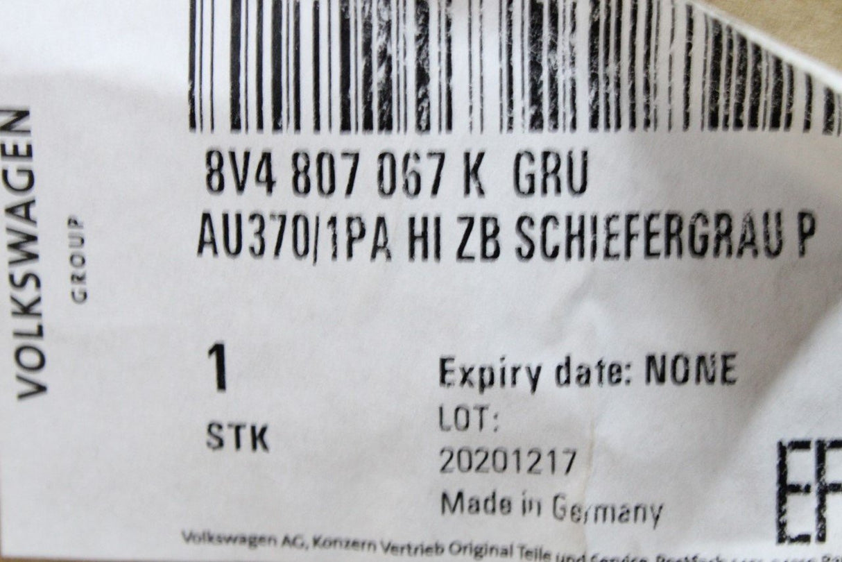 Audi A3 2017-on Sportback primed rear bumper (SE model) 8V4807067K GRU