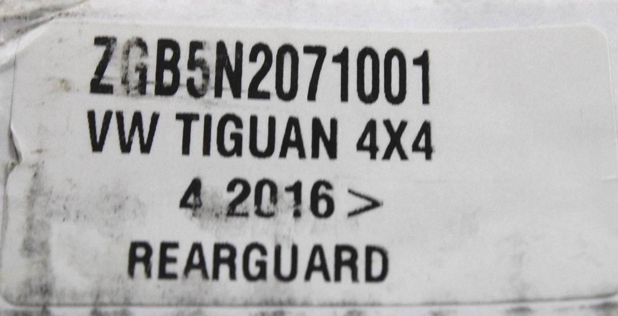 VW Tiguan 2016-20 black bumper protector (rear) ZGB5N2071001