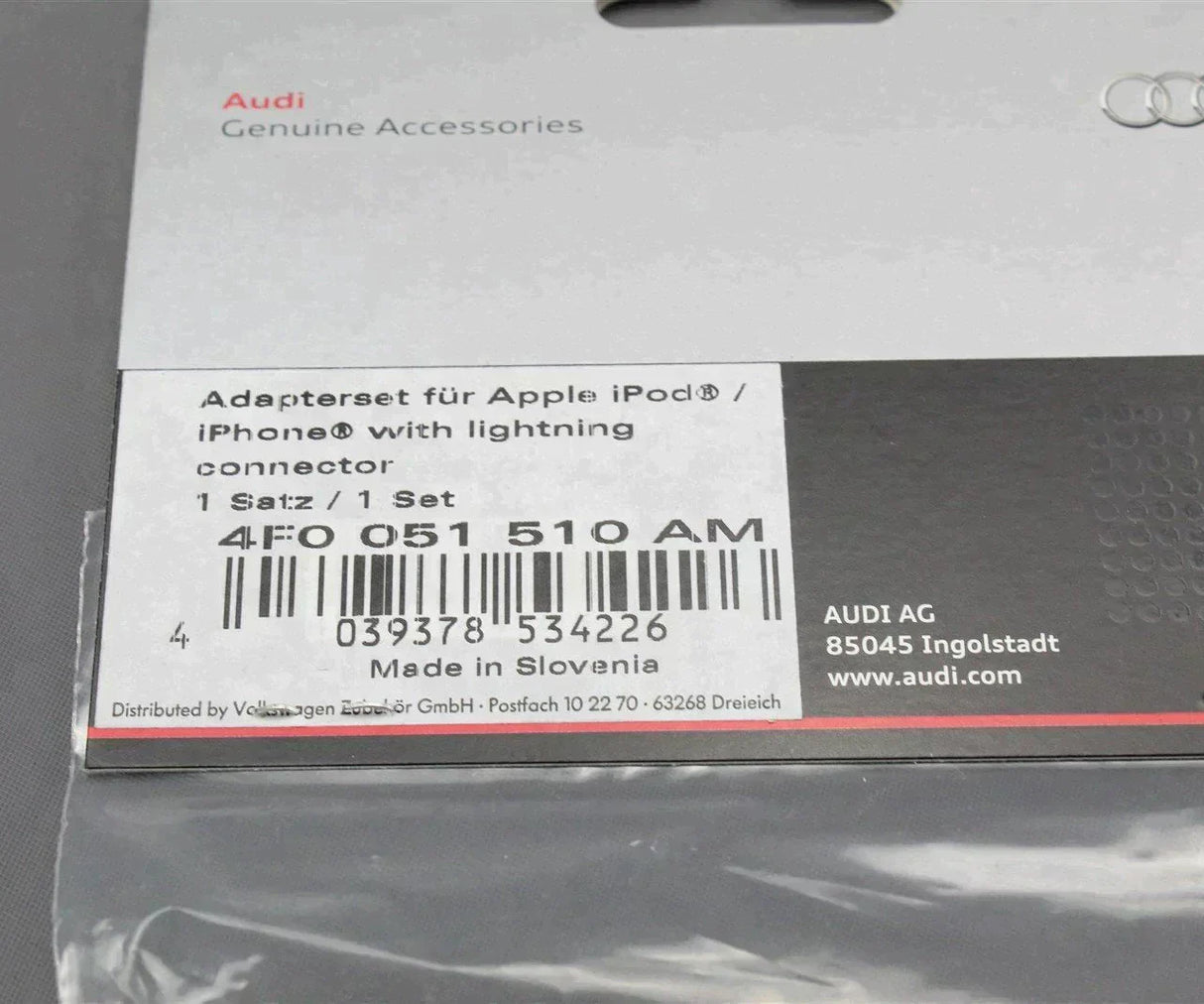 Audi Radio interface cable for iPhone lightning USB 4F0051510AM