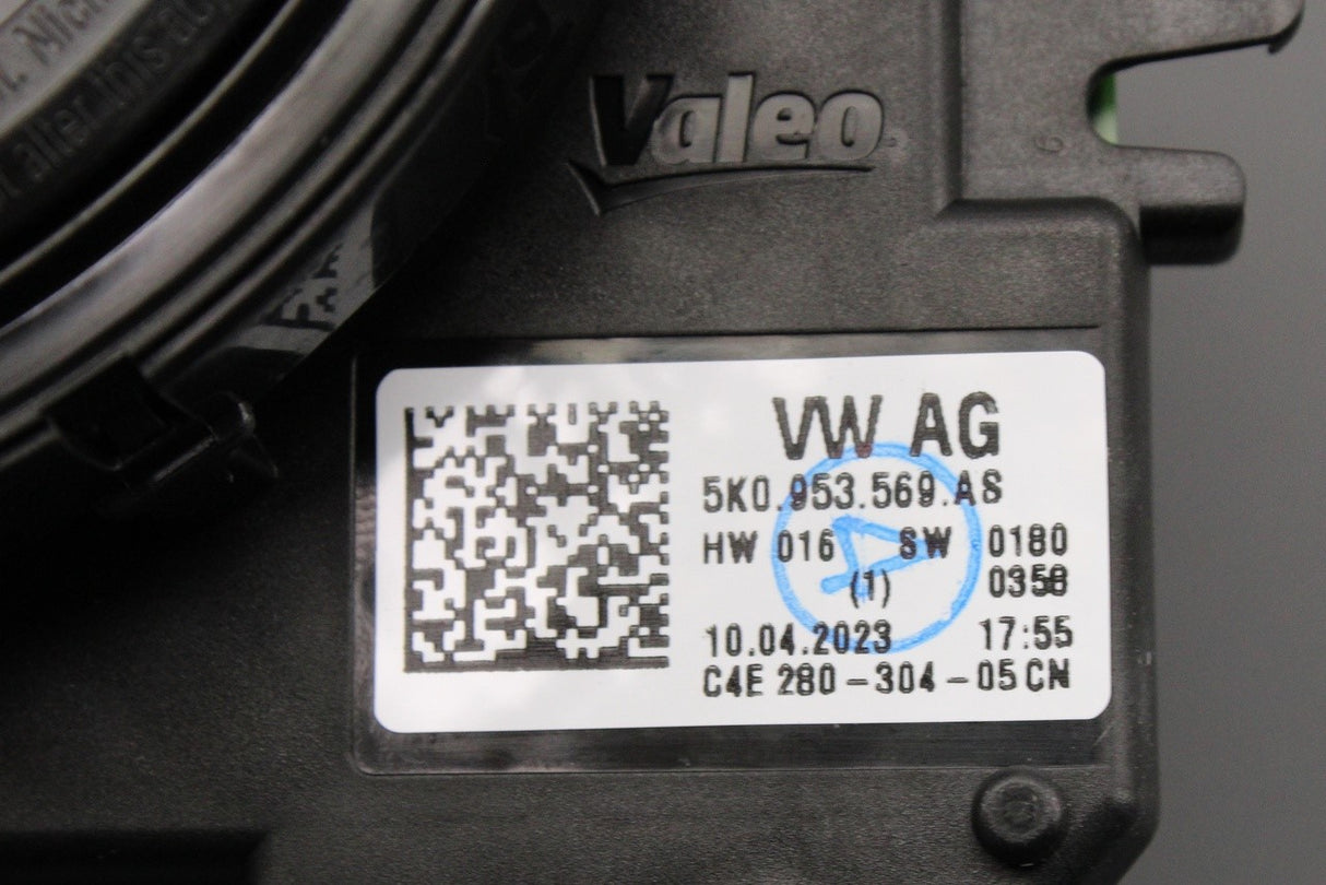 VW CC 2012-2017 airbag squib steering slip ring 5K0953569AS