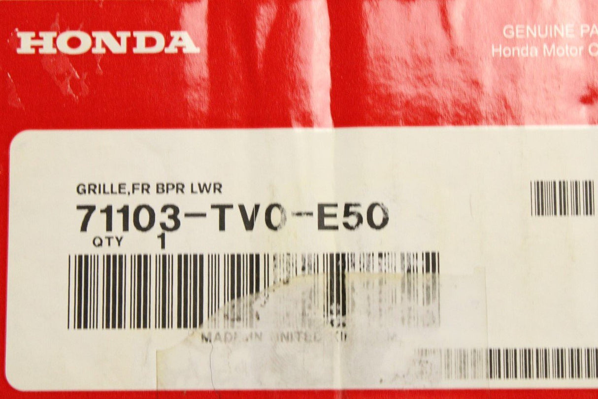 Honda front lower bumper grille 71103-TV0-E50