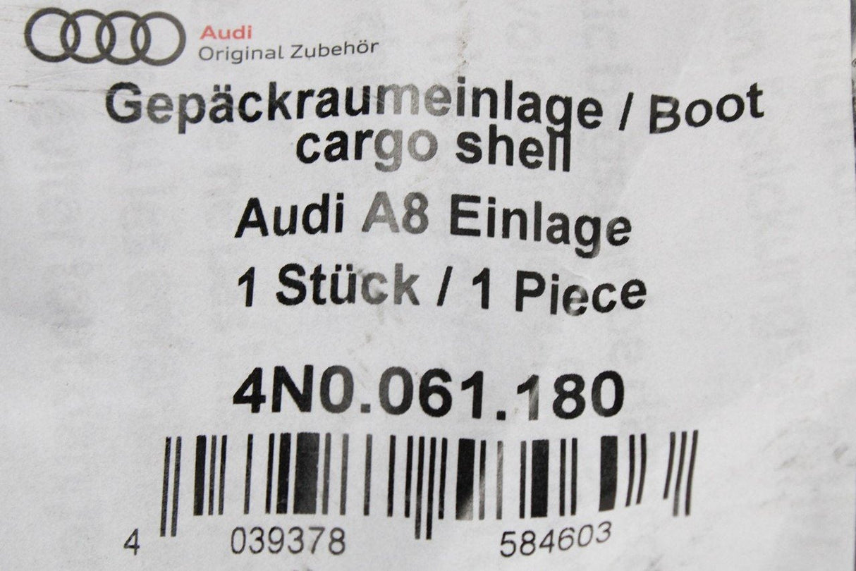 Audi A8 2018-on boot load liner luggage mat 4N0061180