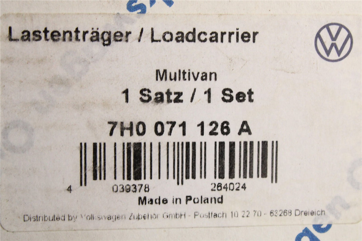 VW Transporter Caravelle T5 T6 T6.1 2003-on roof bars 7H0071126A