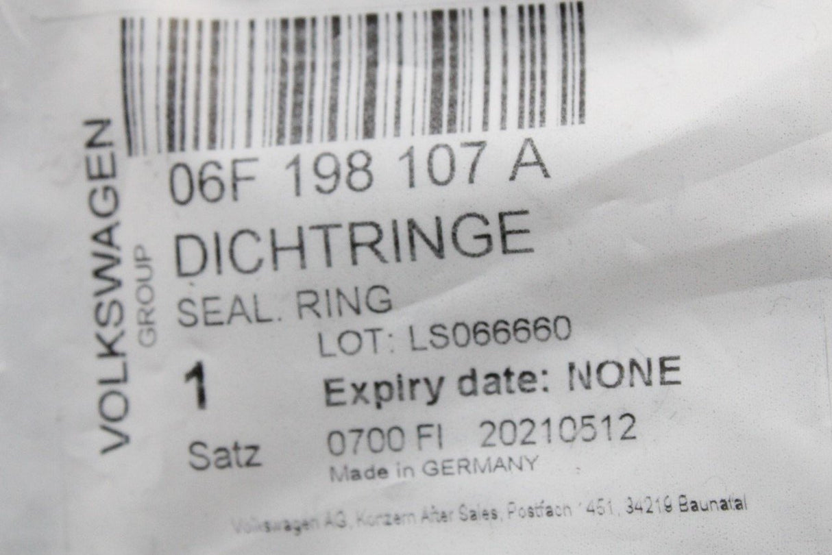 Audi A1 A3 A4 A6 TT 2.0 TFSI camshaft adjuster seal set 06F198107A