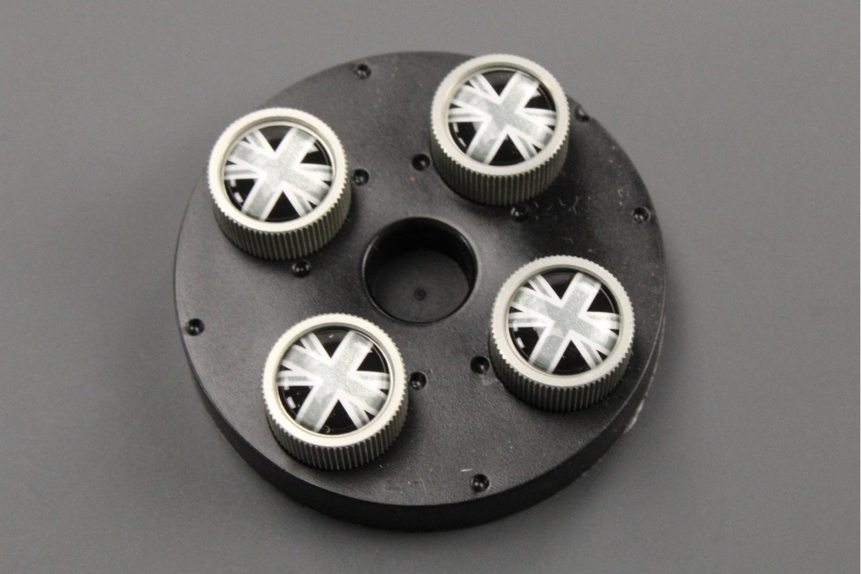 Jaguar union jack flag valve stem caps (black) C2D60780