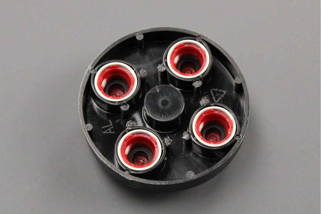 Jaguar union jack flag valve stem caps (black) C2D60780