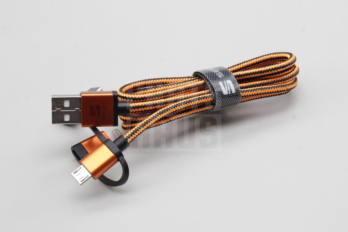 SEAT accessory 3-in-1 usb charging cable 000051444AN
