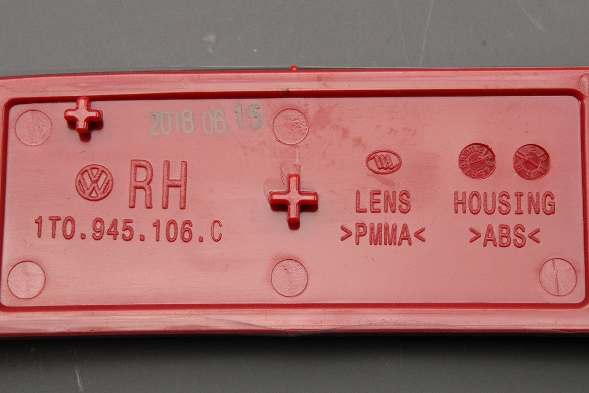 VW Touran 1T 2011-2015 rear light reflector (right) 1T0945106C
