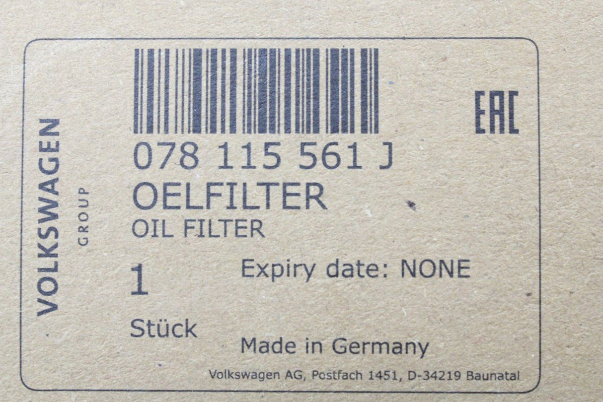 Audi A4 A6 A8 Cabriolet Coupe Quattro 2.4-3.0L oil filter 078115561J