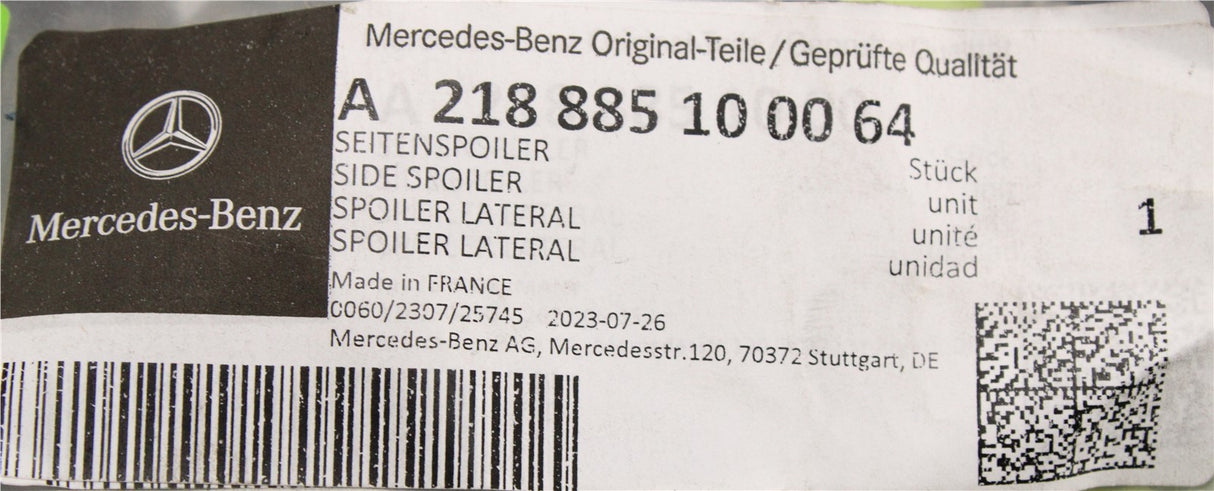 Mercedes-Benz CLS AMG front bumper spoiler trim (right) A218885100064