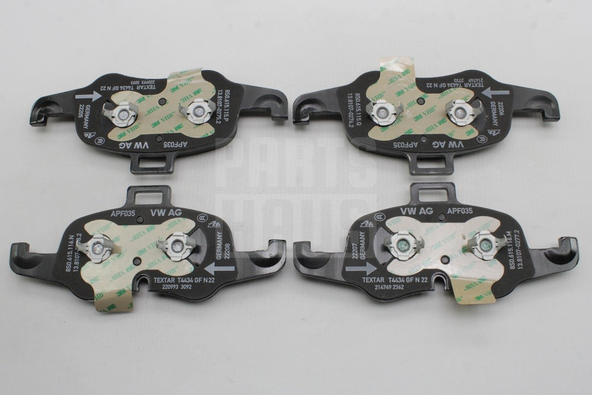 Audi TTS 2015-2024 front brake pad set (338x30mm) 8S0698151G