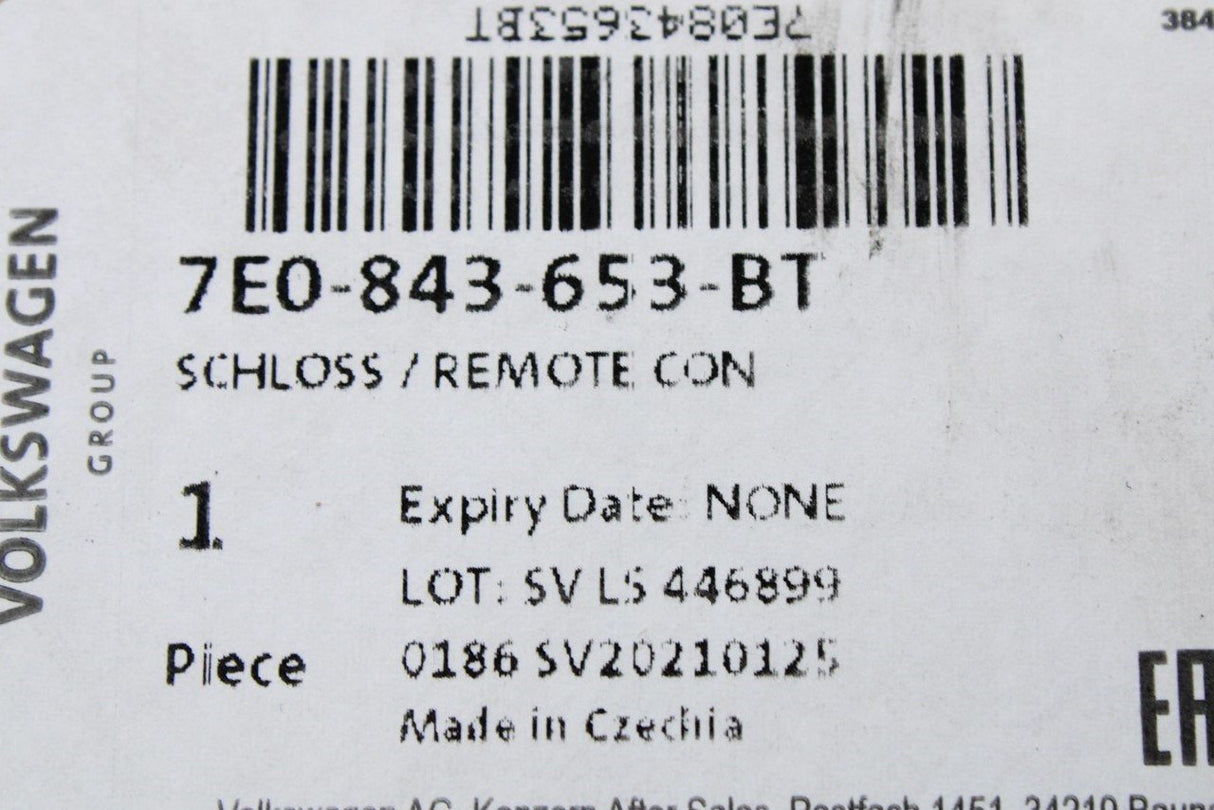 VW Transporter T5 T5.1 T6 08-19 sliding door lock (left) 7E0843653BT