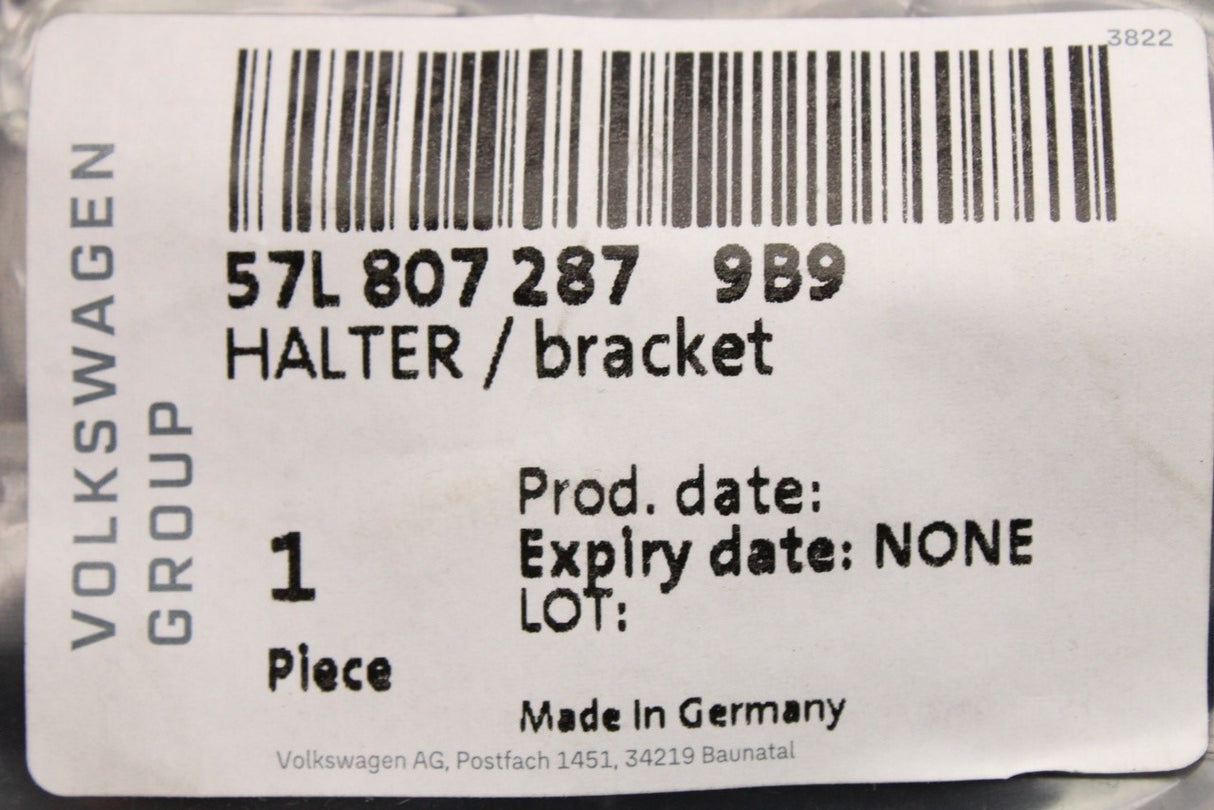 VW Tayron 2025-on licence number plate bracket (front) 57L807287 9B9