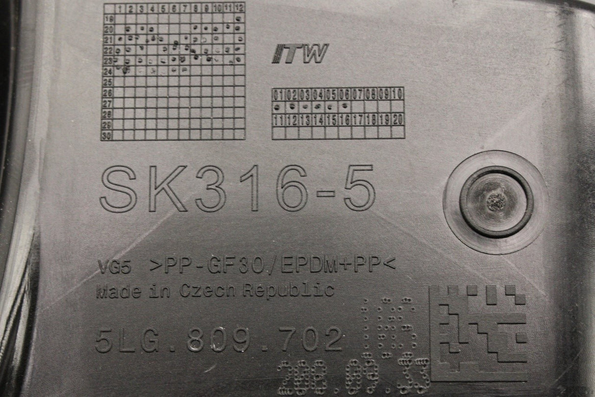 Skoda Enyaq 2021-on Elroq 2025-on charging flap insert 5LG809702