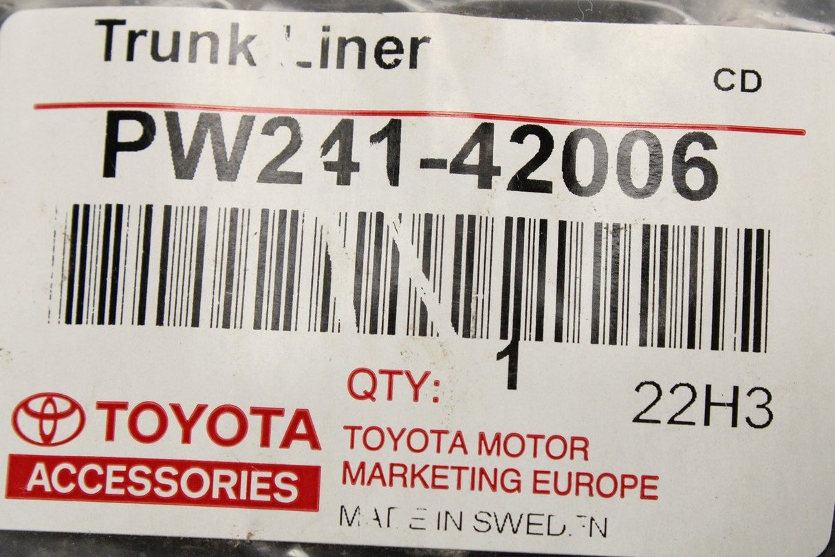 Toyota BZ4X 2022-on boot liner (JBL audio) PW241-42006
