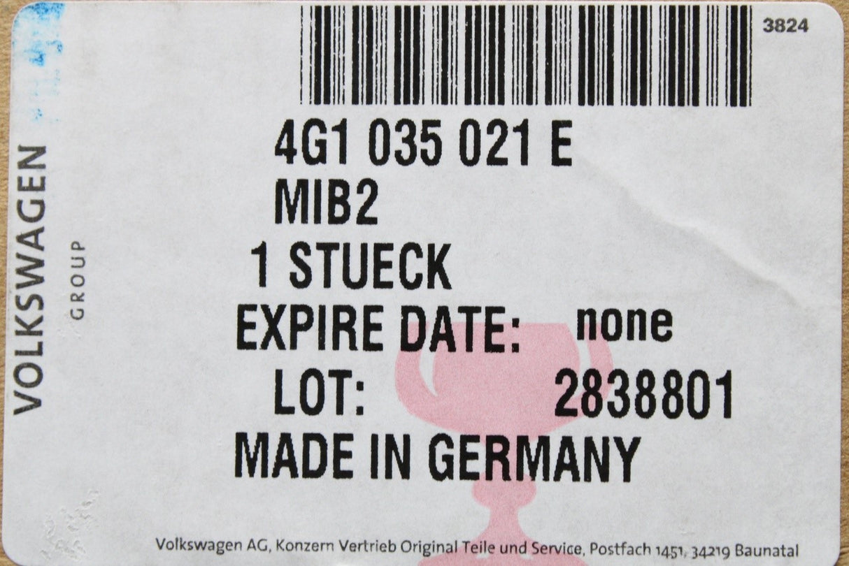Audi A6 S6 RS6 A7 RS7 13-18 central computer MMI control unit 4G1035021E