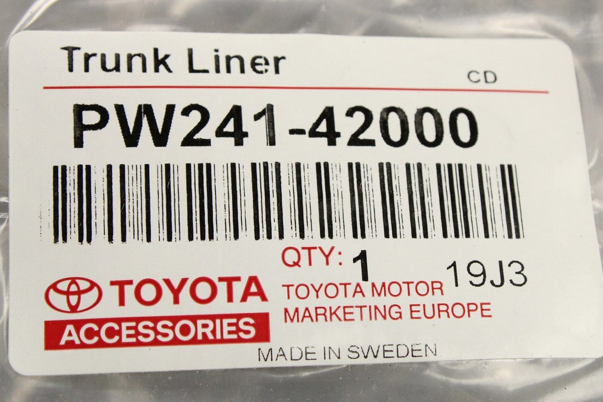 Toyota RAV 4 boot liner (semi-rigid) PW241-42000