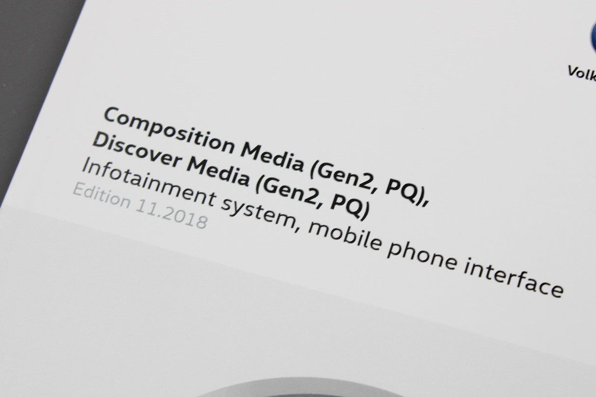 VW Composition/Discover Media Gen2 PQ instruction manual 7N1012720AA