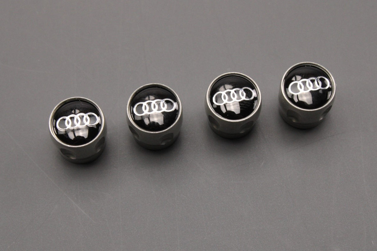 Audi set of 4 tyre valve caps 80A071215