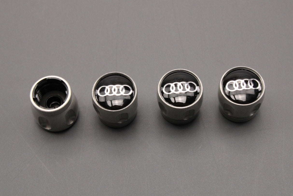 Audi set of 4 tyre valve caps 80A071215
