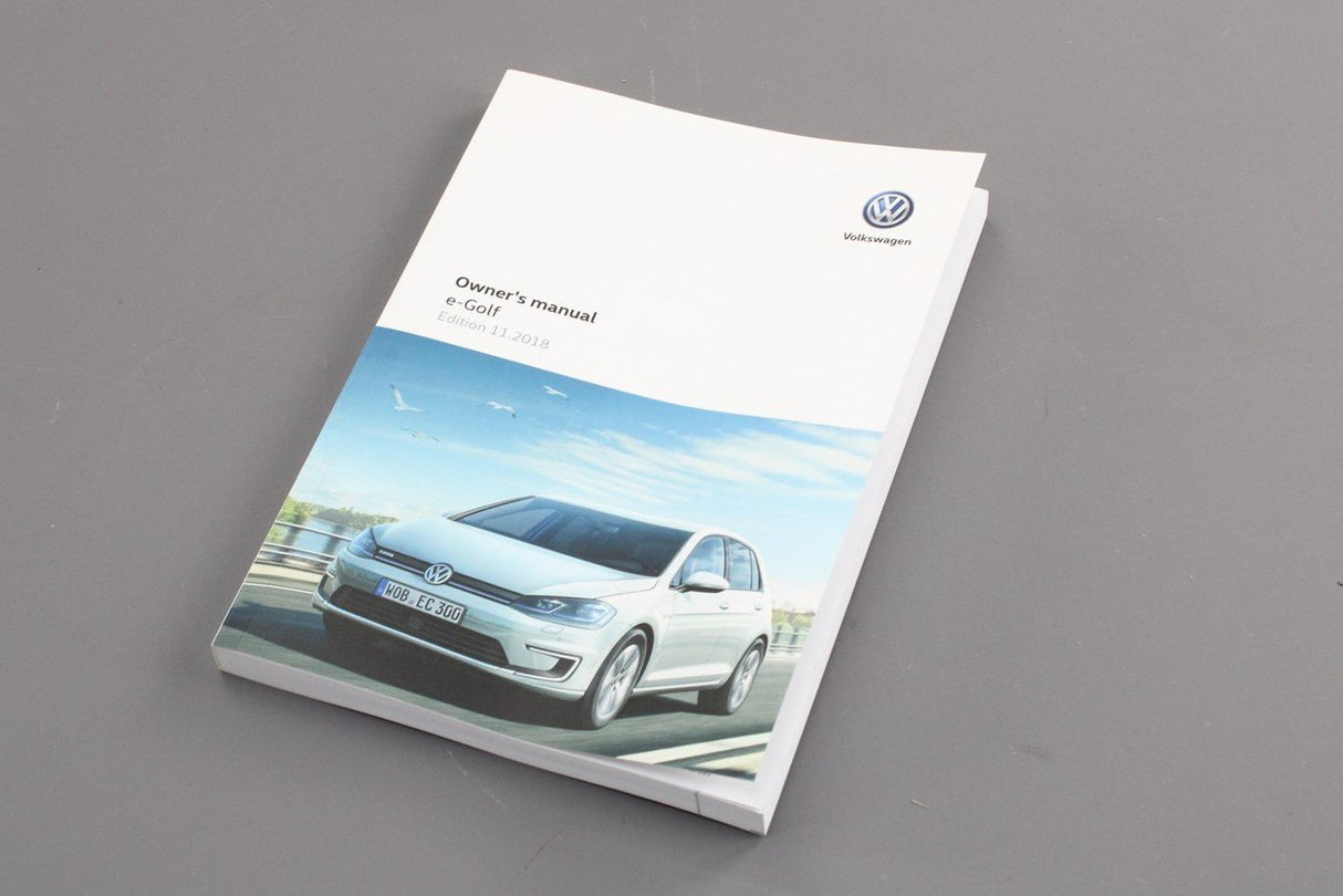 VW e-Golf MK7.5 2017-20 owners manual book 5GE012720AH