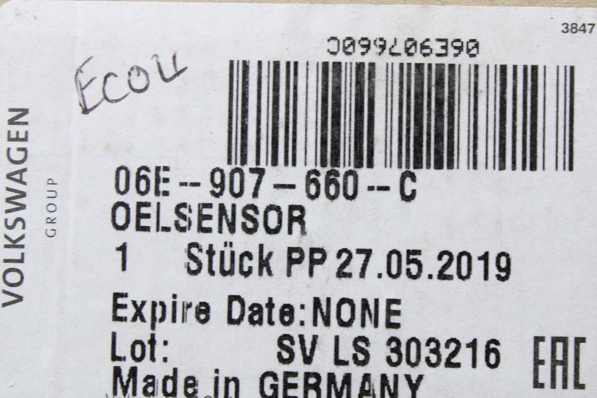 VW Audi Skoda SEAT various engine oil level sensor 06E907660C