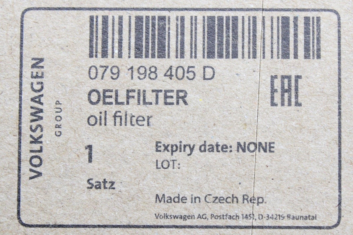 Audi A6 S6 A7 S7 A8 S8 RS6 RS7 4.0 V8 engine oil filter 079198405D