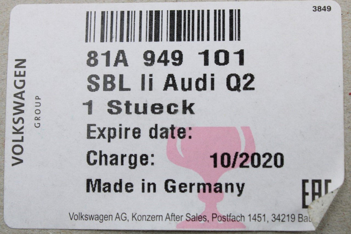 Audi Q2 Q3 RSQ3 wing mirror turn signal indicator (left) 81A949101