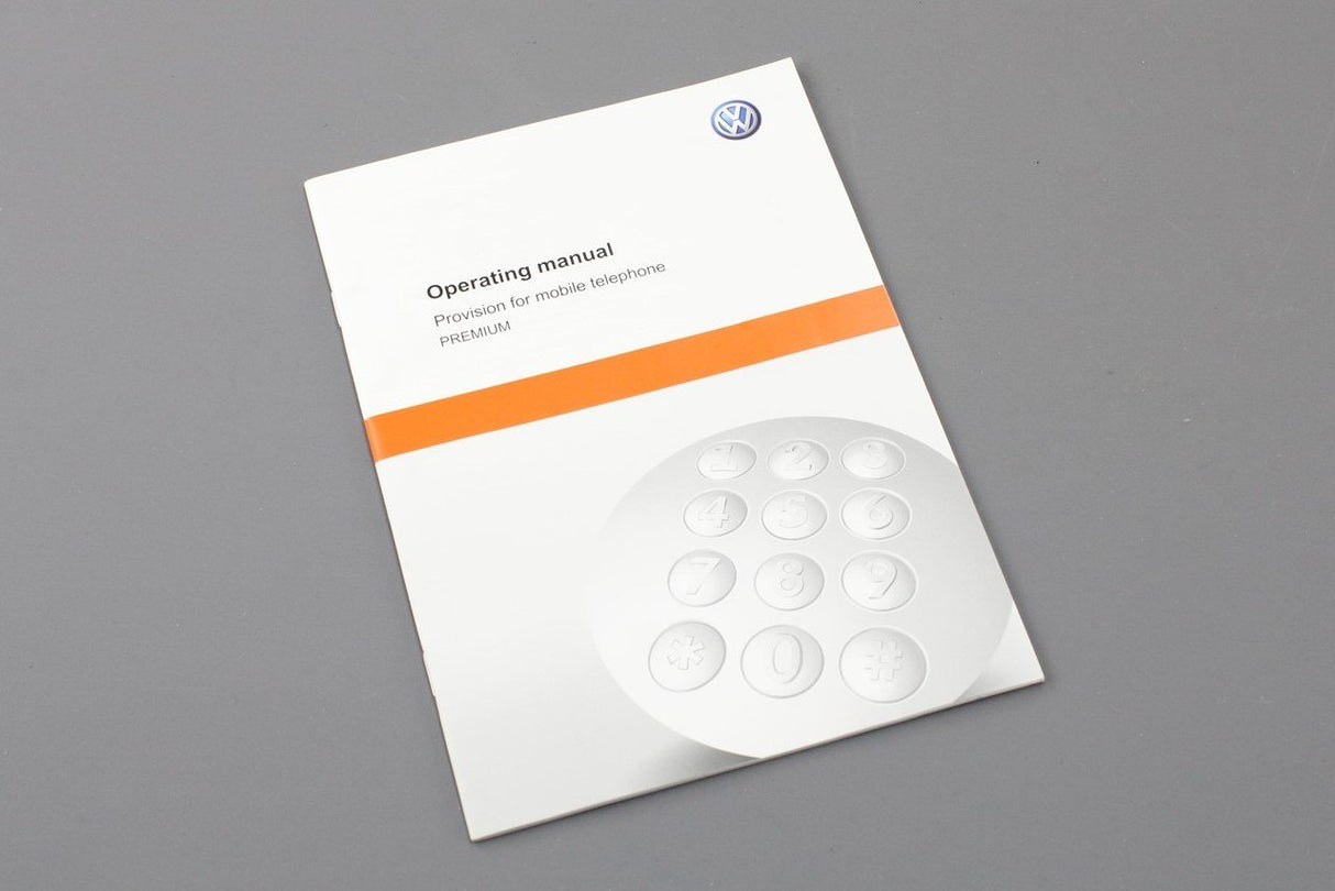 VW Operators manual for mobile telephone 2011-12 1225R8MTP20
