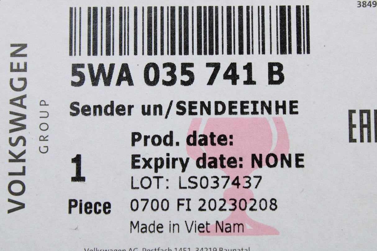 VW Golf MK8 Multivan vehicle communication unit 5WA035741B