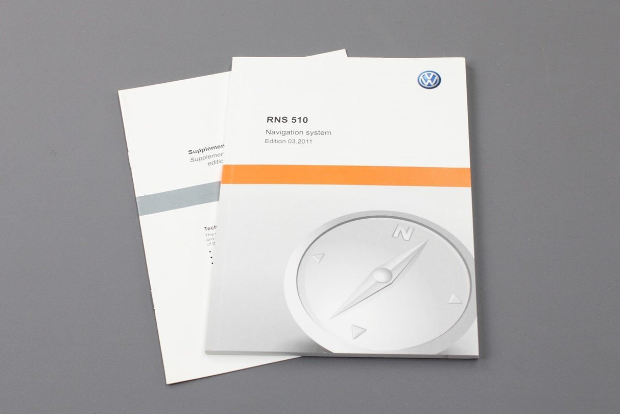 VW Instruction manual for RNS 510 navigation system headunit 1215R6N5120